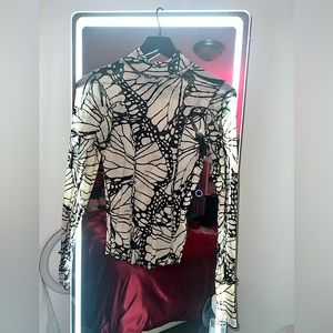FREE PEOPLE X ANNA SUI Charlie mesh butterfly top (S)